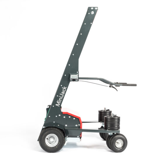 die minijack transport- und rückehilfe für baumschulen und gärtnereien von der seite