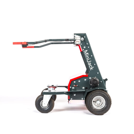 die minijack transport- und rückehilfe für baumschulen und gärtnereien von der seite