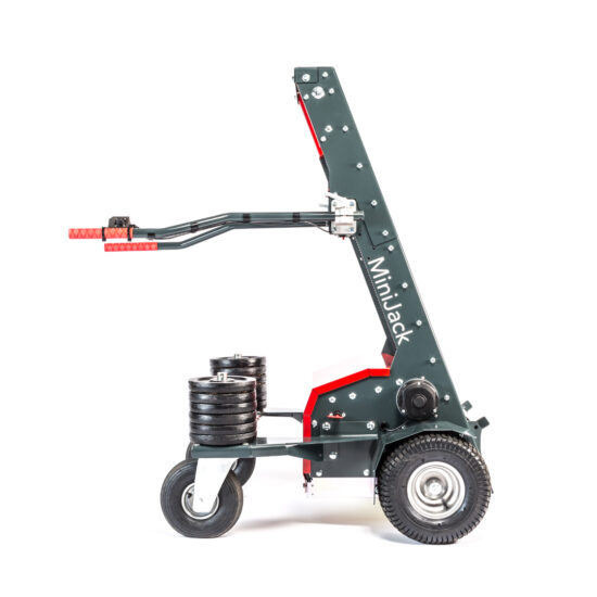 die minijack transport- und rückehilfe für baumschulen und gärtnereien von der seite