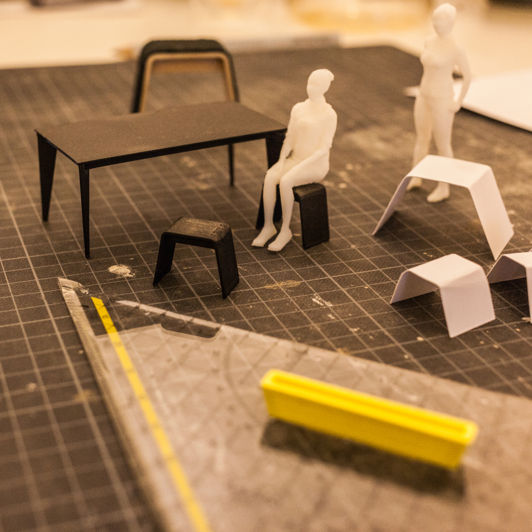 eine nahaufnahme einer modellbauszene im studio ole marten